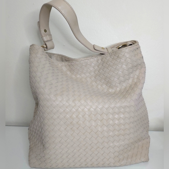 lulu dharma Bags Lulu Dharma Classic Neutral Beige Woven Tote